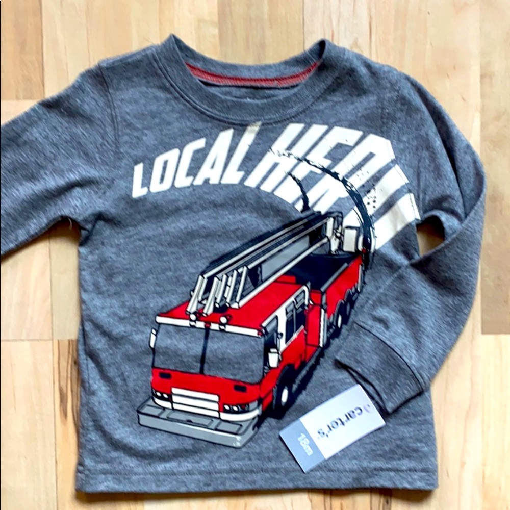 18 month Carter’s Brand New Firetruck Long sleeve